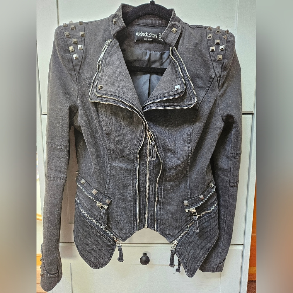 Denim Studded Jacket